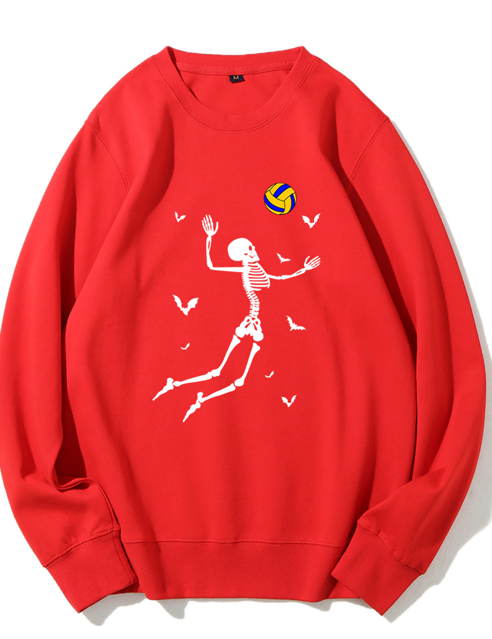 Dancing Skeletons Funny Halloween Volleyball Sweatshirt