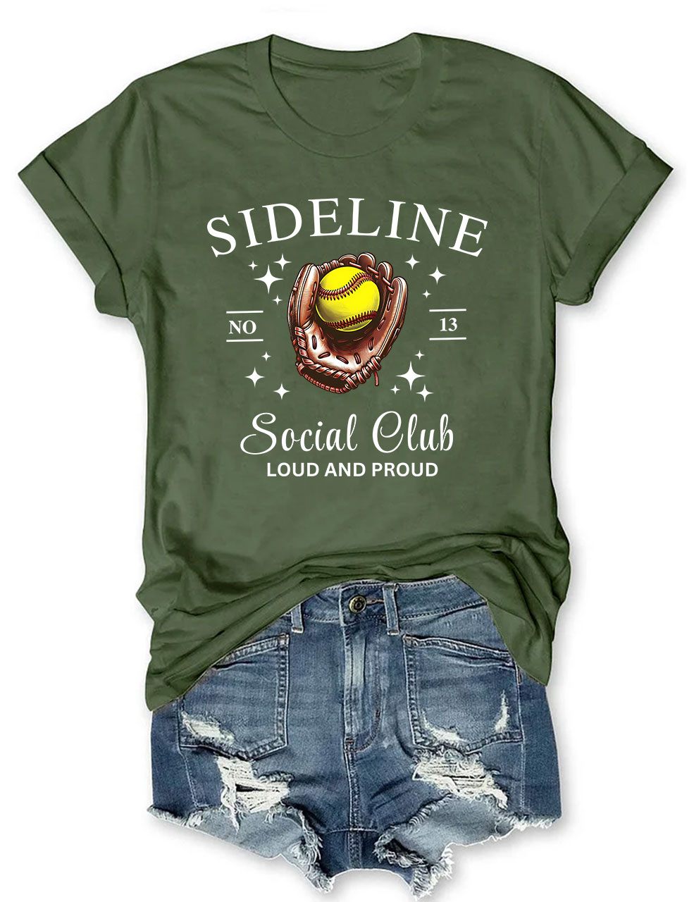 Sideline Social Club Softball Mom T-shirt