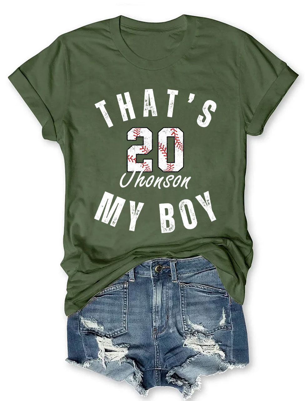 Custom That's My Boy Baseball T-Shirt