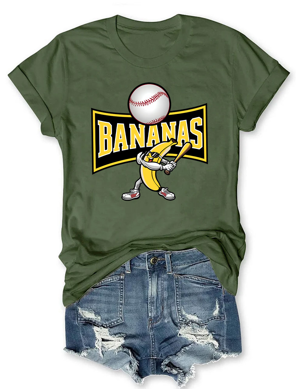 Let's Go Bananas Funny Baseball T-Shirt