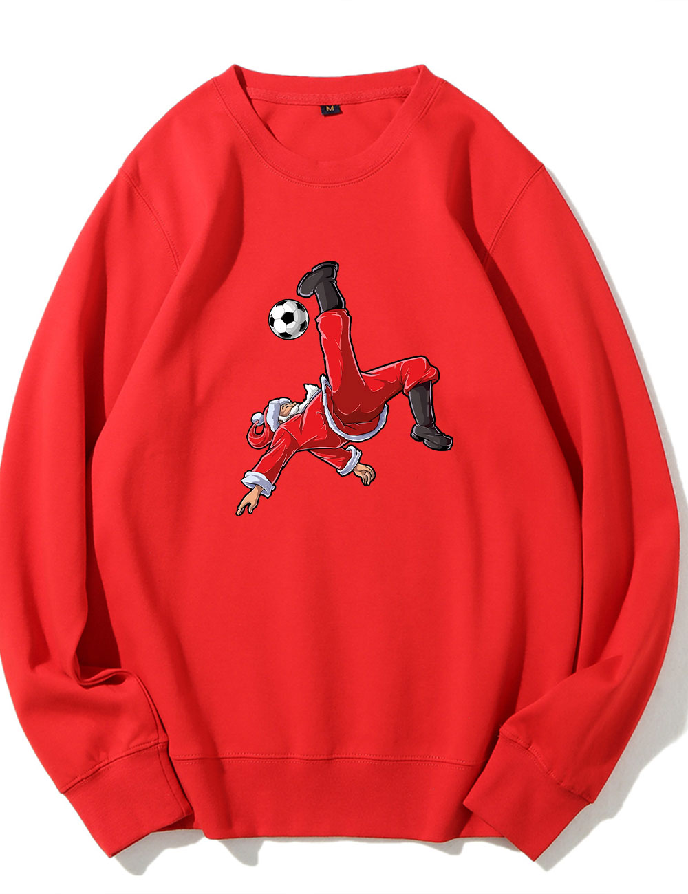 Christmas Soccer Santa Funny Sweatshirt