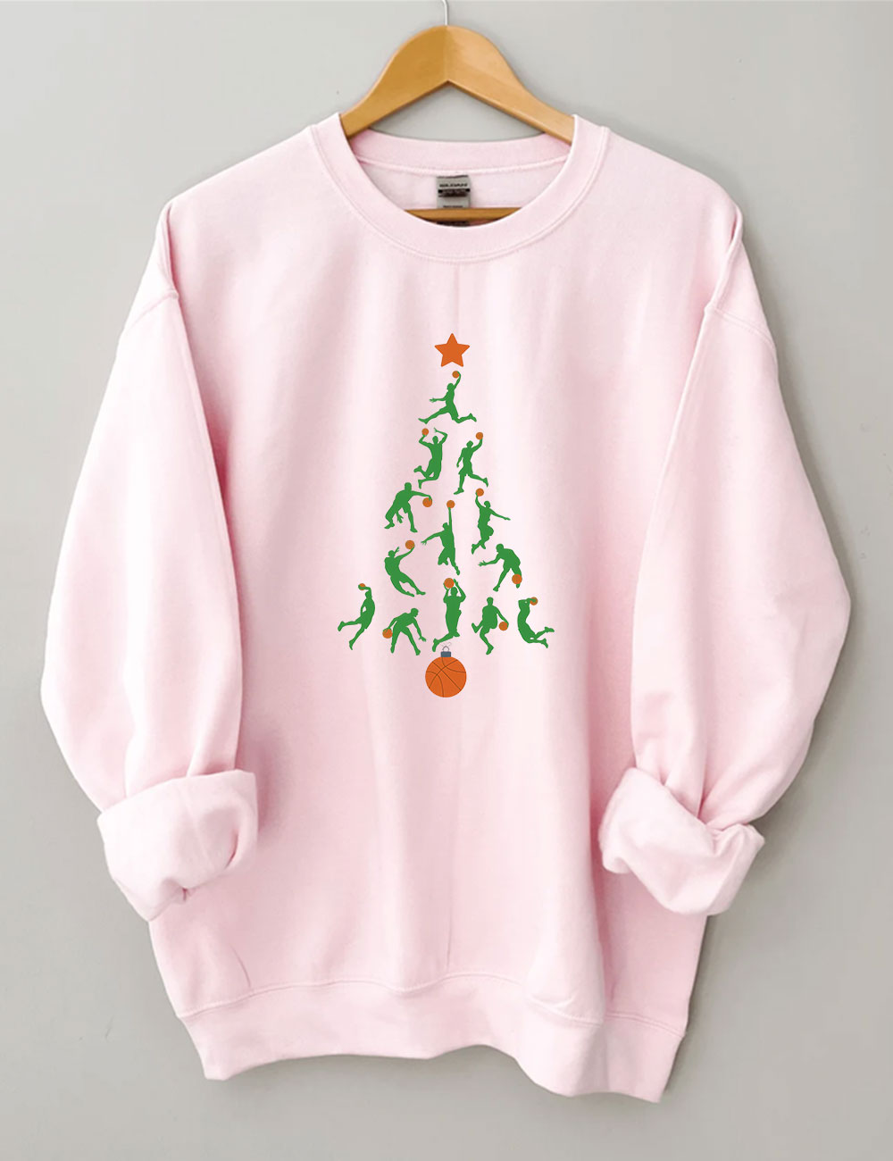 Christmas Basketball Tree Sweatshirt