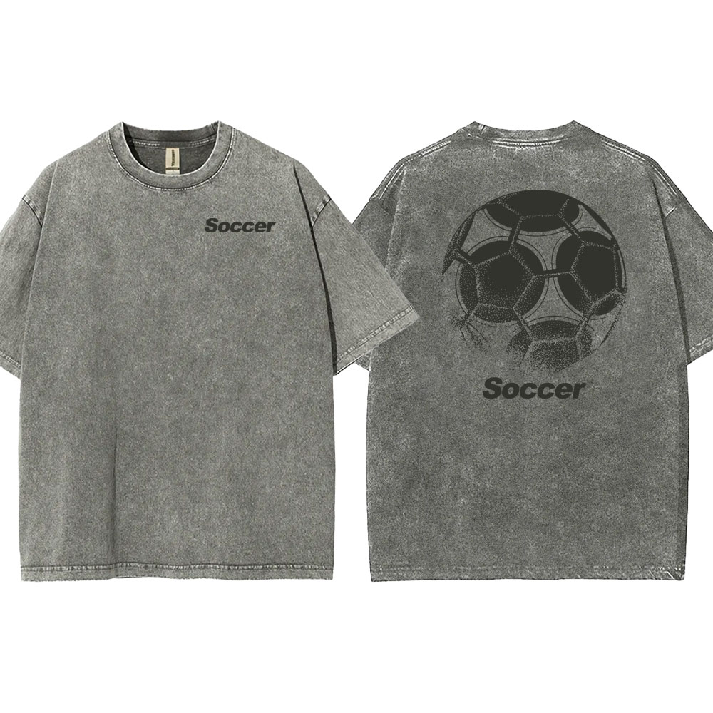 Soccer Unisex Fit Washed T-shirt