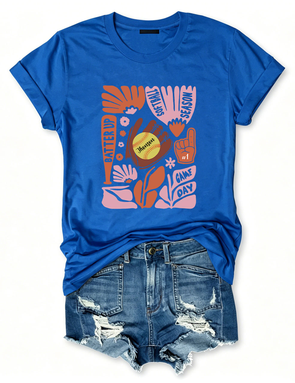 Custom Softball Mom T-shirt