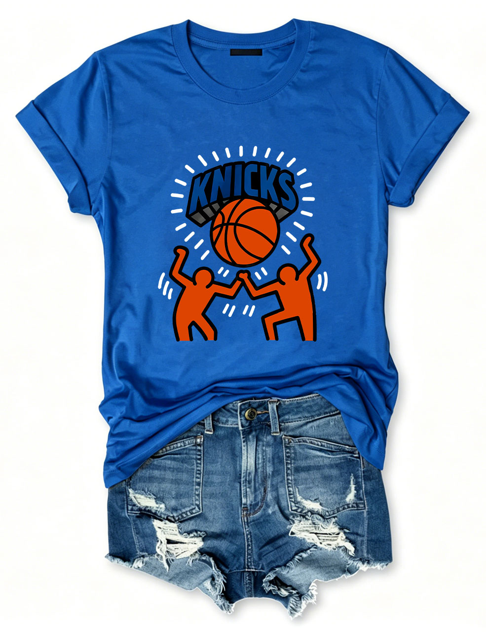 Keith Haring Knicks Basketball T-Shirt