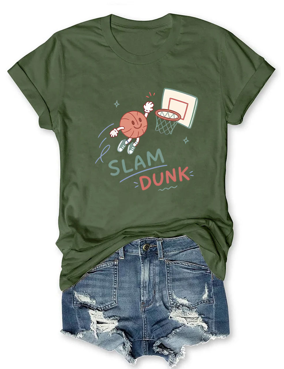 Slam Dunk Basketball Funny Basketball T-Shirt