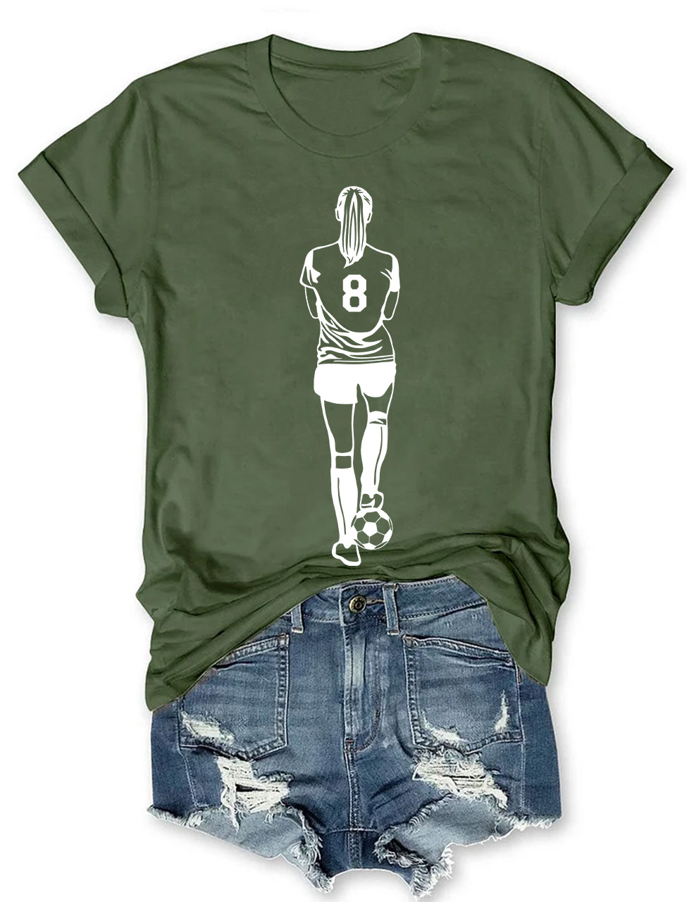 Girls Football Custom T-shirt