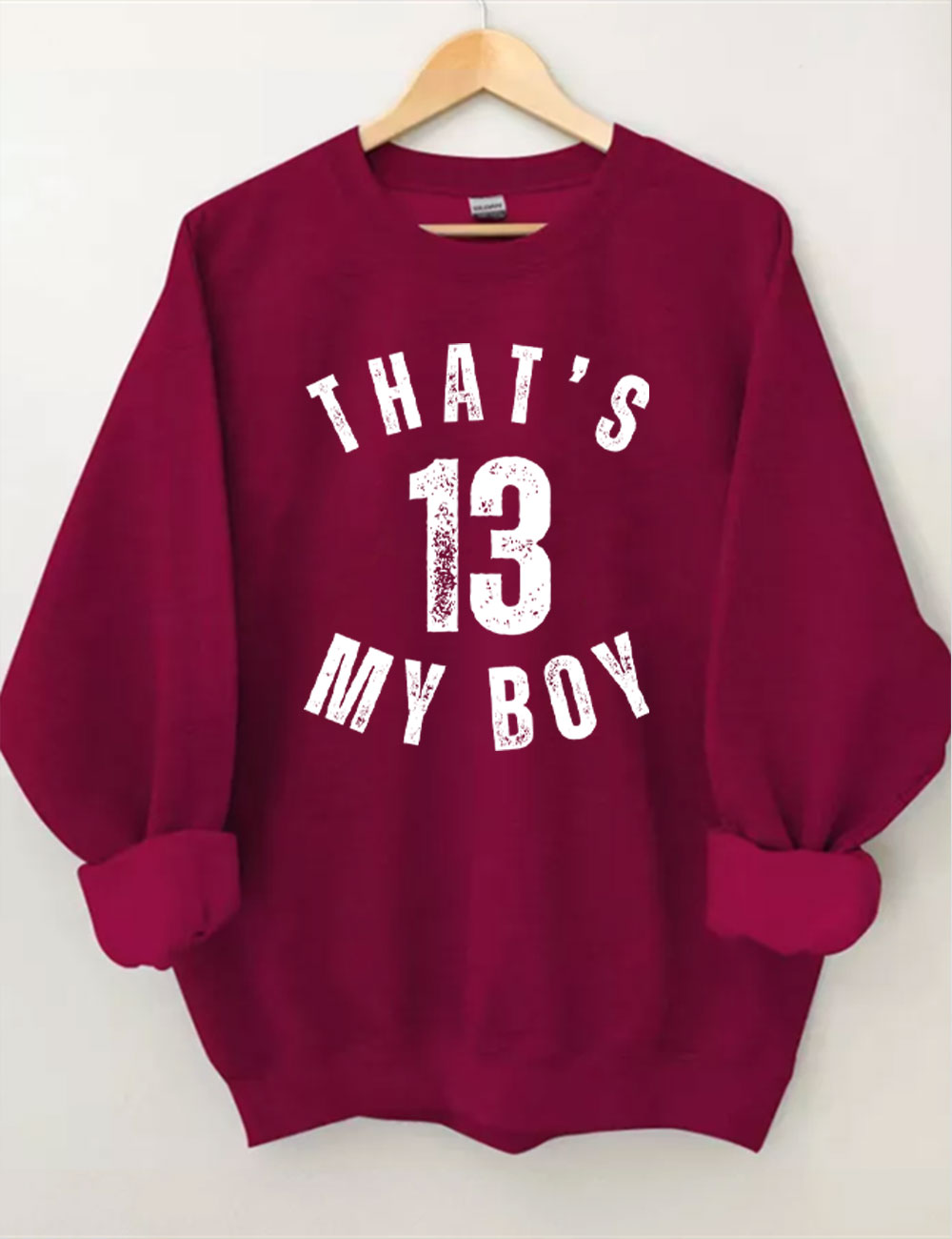 Custom That's My Boy Football Mom Sweatshirt