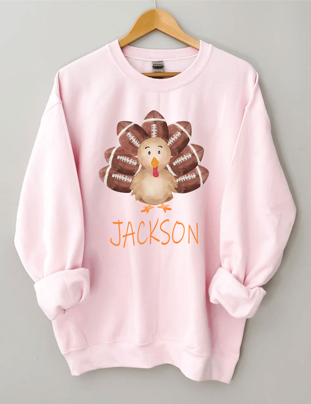 Football Custom Name Turkey Sweatshirt