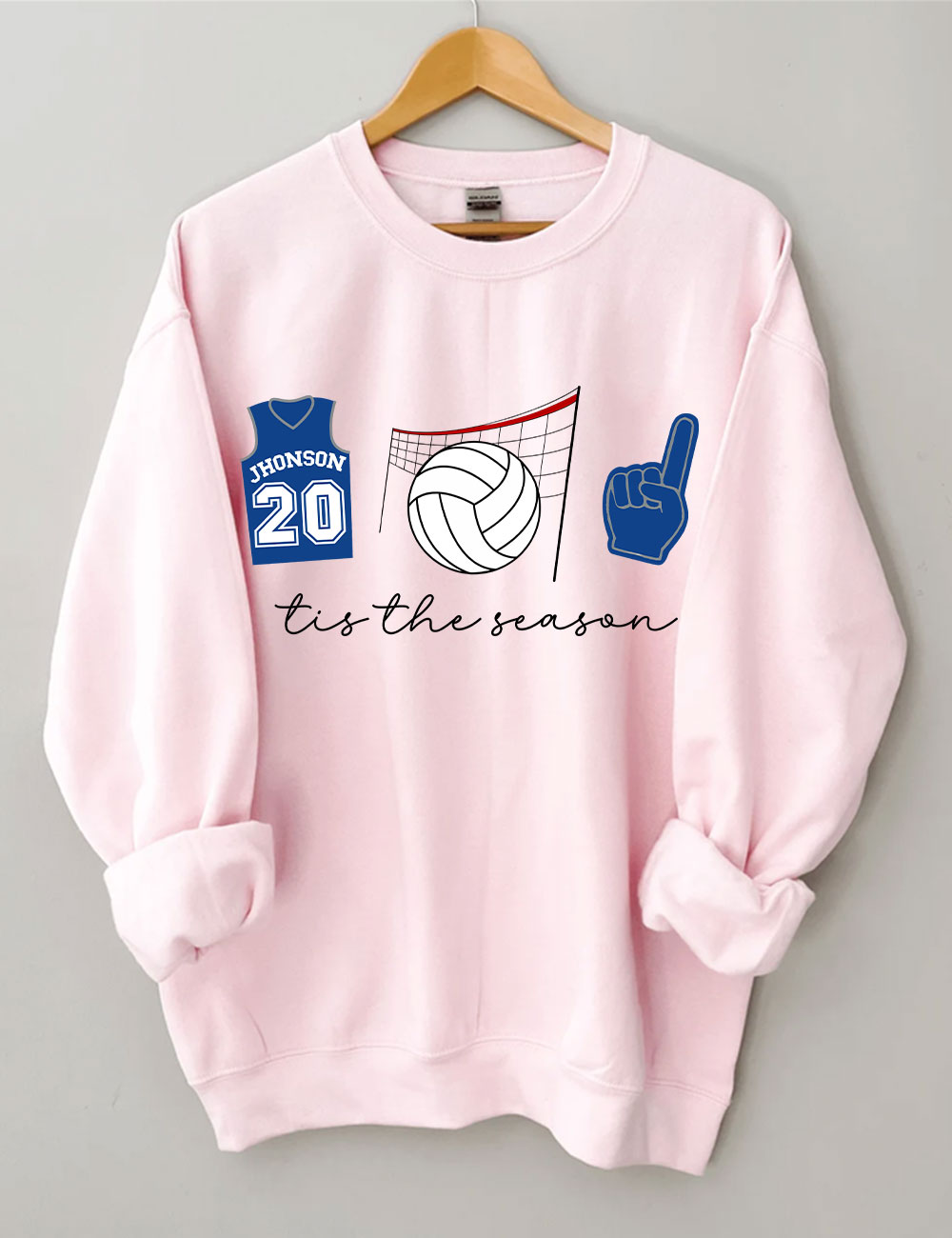 Tis The Season Custom Volleyball Sweatshirt