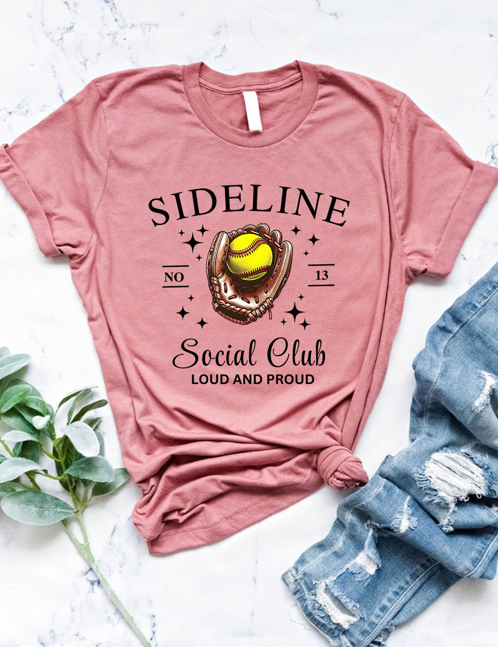 Sideline Social Club Softball Mom T-shirt