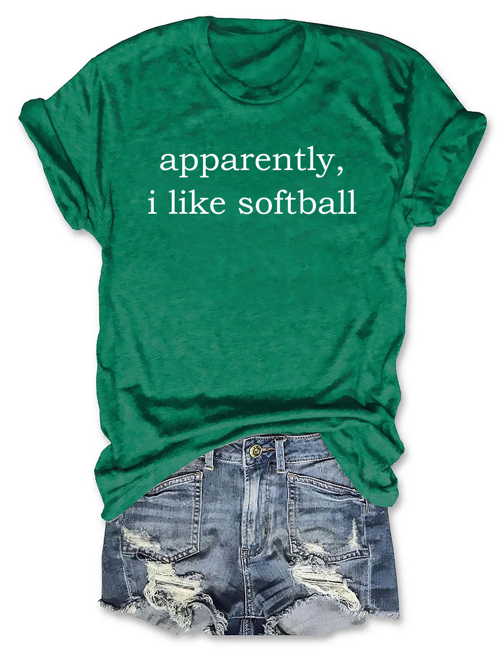 Apparently, I Like Softball T-shirt