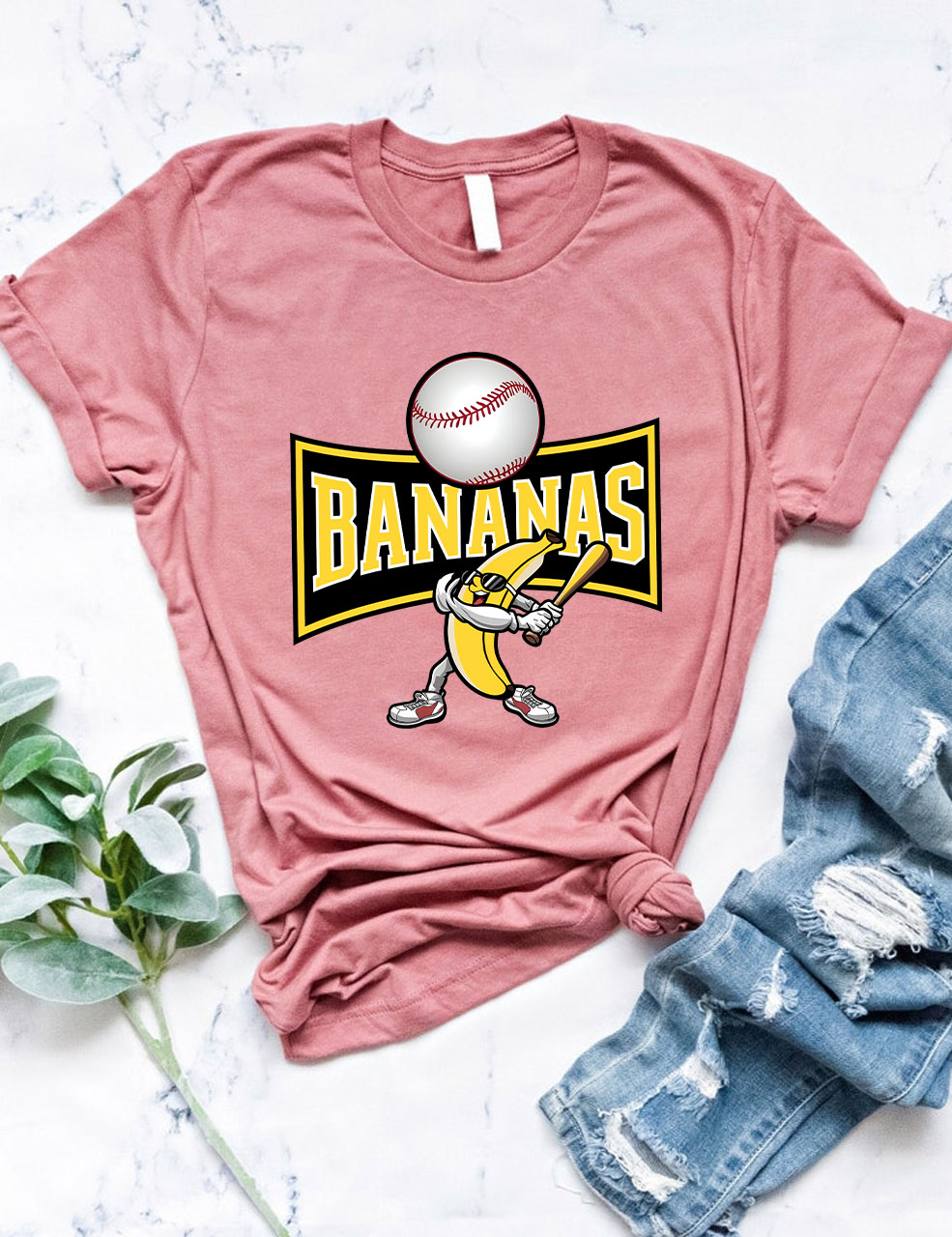 Let's Go Bananas Funny Baseball T-Shirt