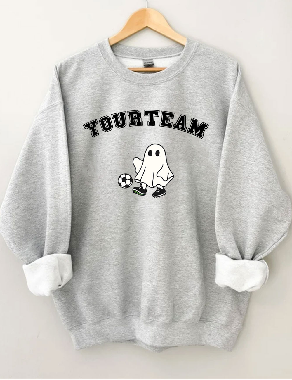 Custom Ghost Soccer Funny Sweatshirt