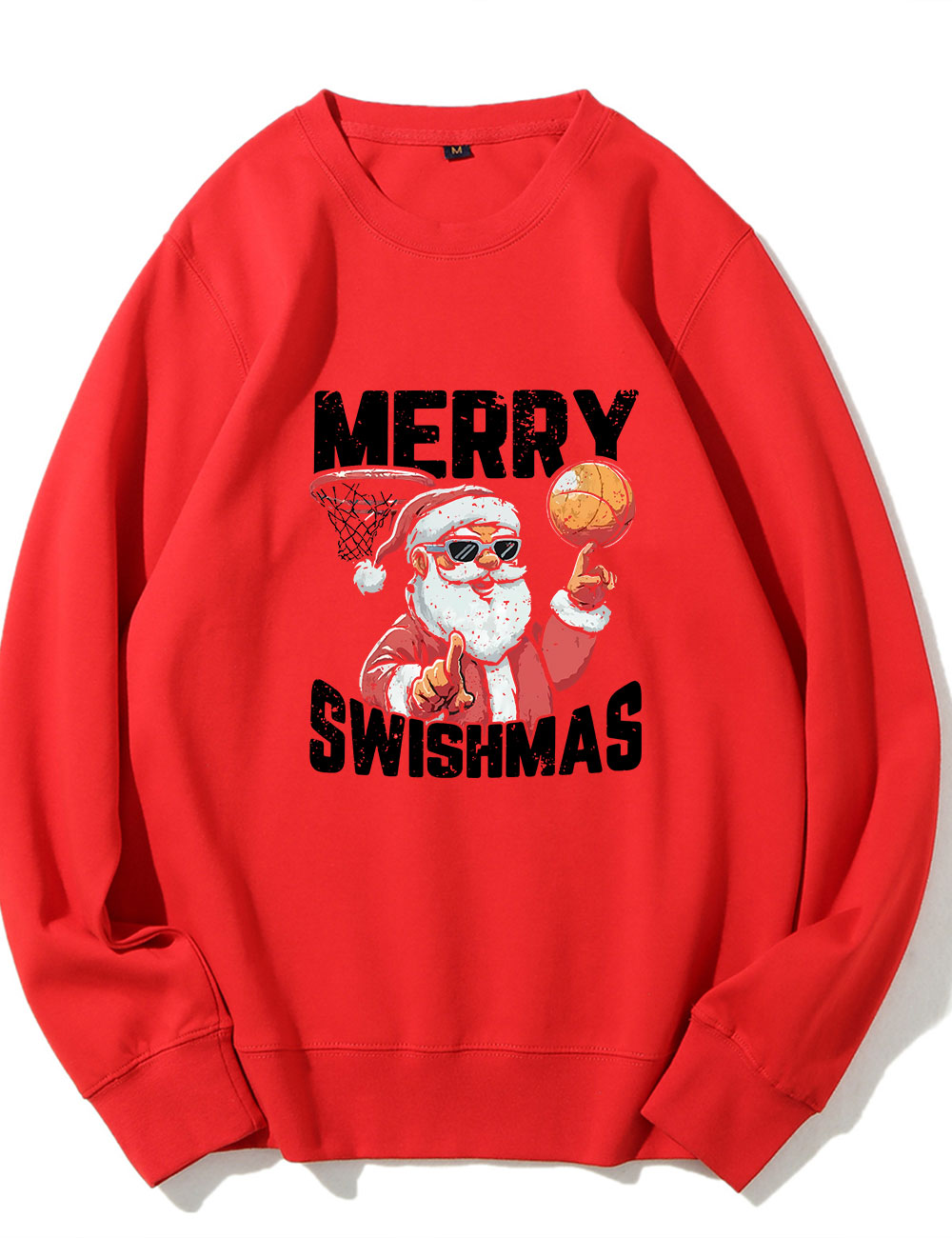 Merry Swishmas Basketball Sweatshirt