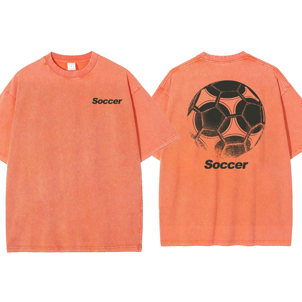 Soccer Unisex Fit Washed T-shirt