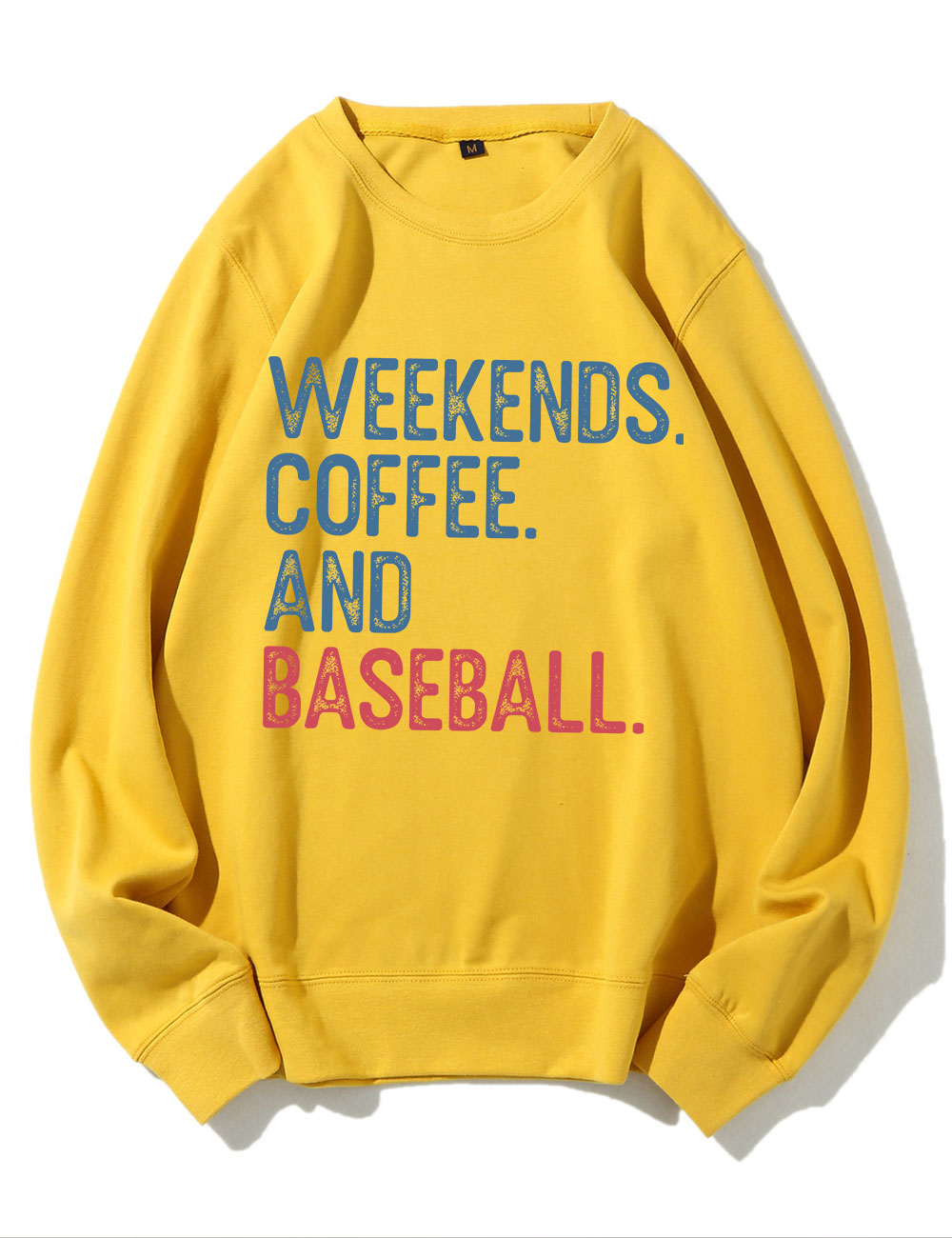 Custom Weekends Coffee Baseball Sweatshirt