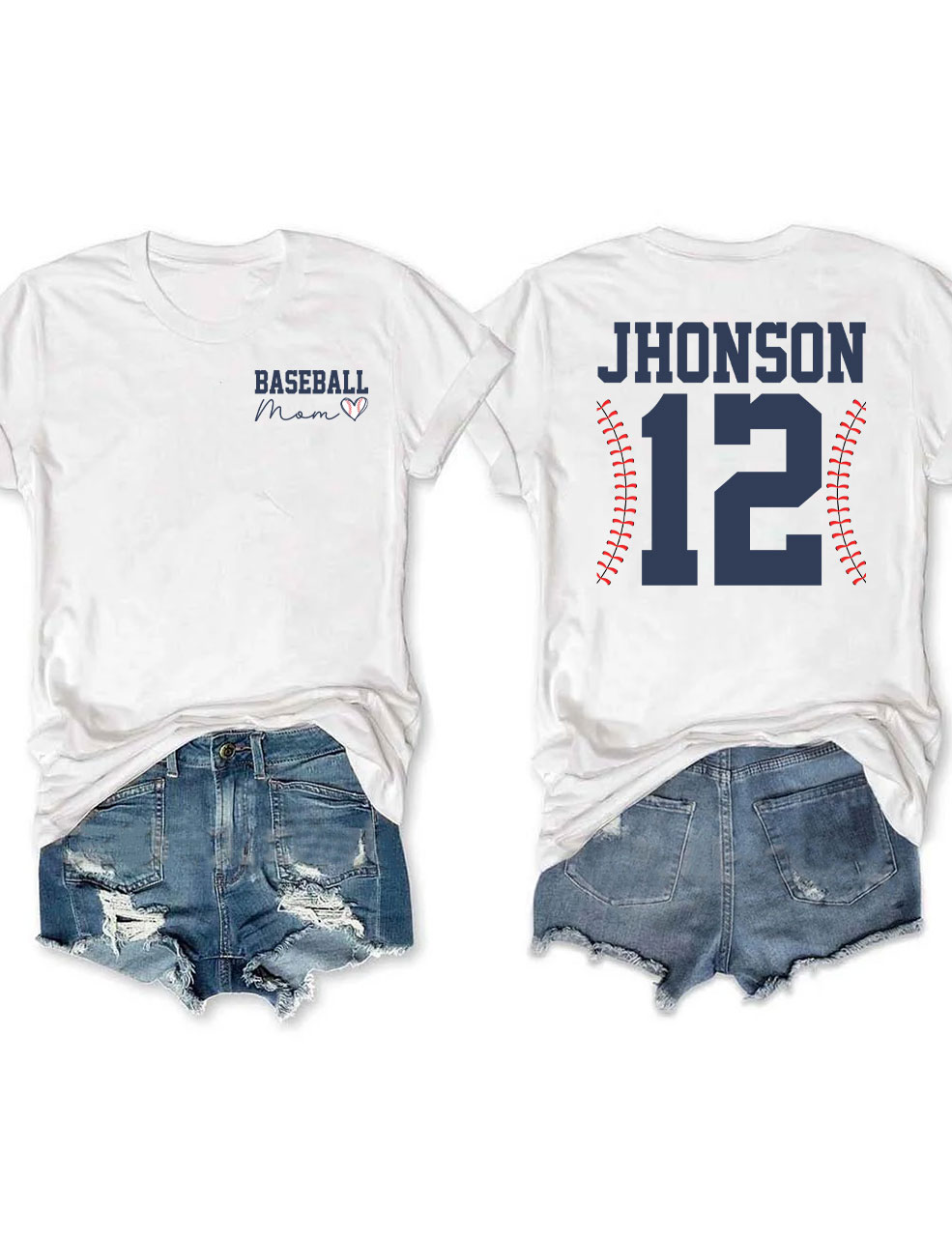 Custom Baseball Mom T-Shirt