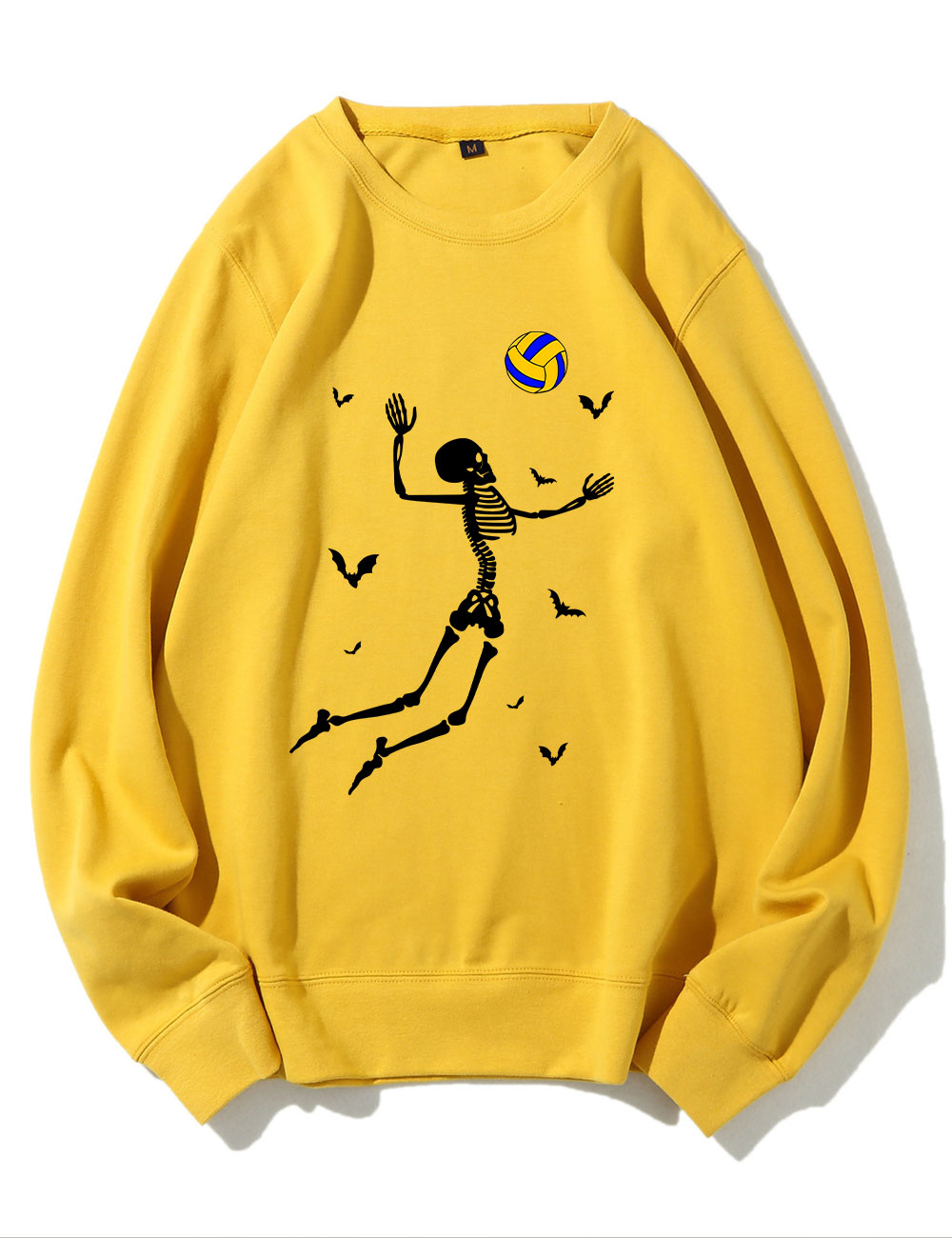 Dancing Skeletons Funny Halloween Volleyball Sweatshirt