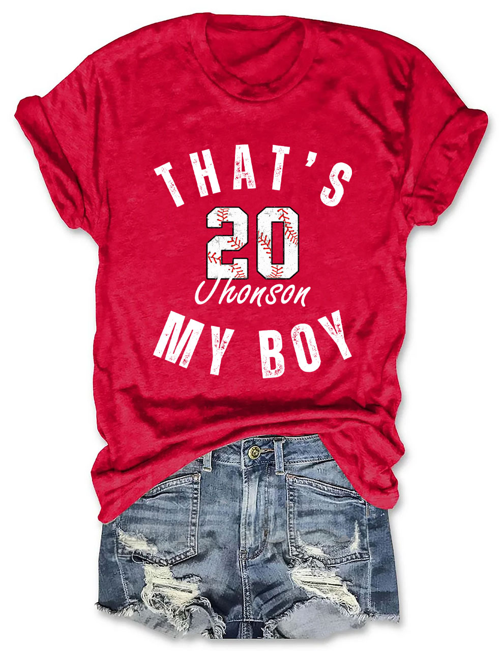 Custom That's My Boy Baseball T-Shirt
