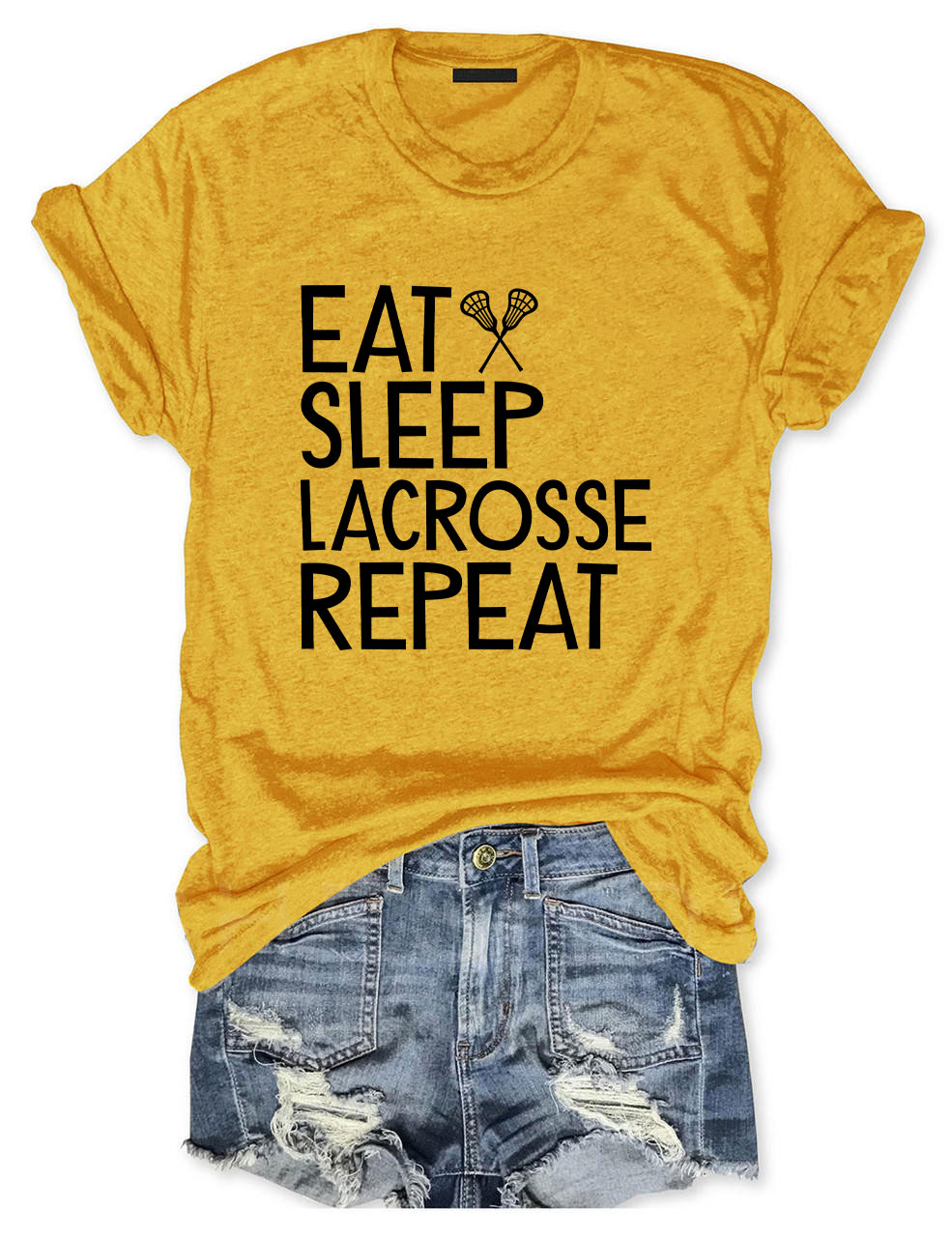 Eat Sleep Lacrosse Repeat Funny T-shirt