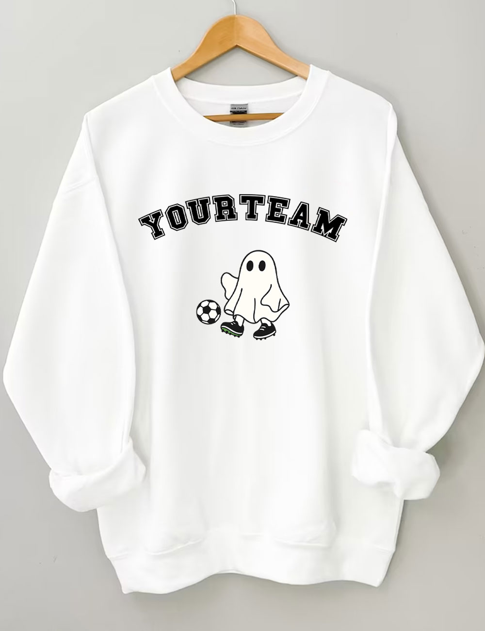 Custom Ghost Soccer Funny Sweatshirt