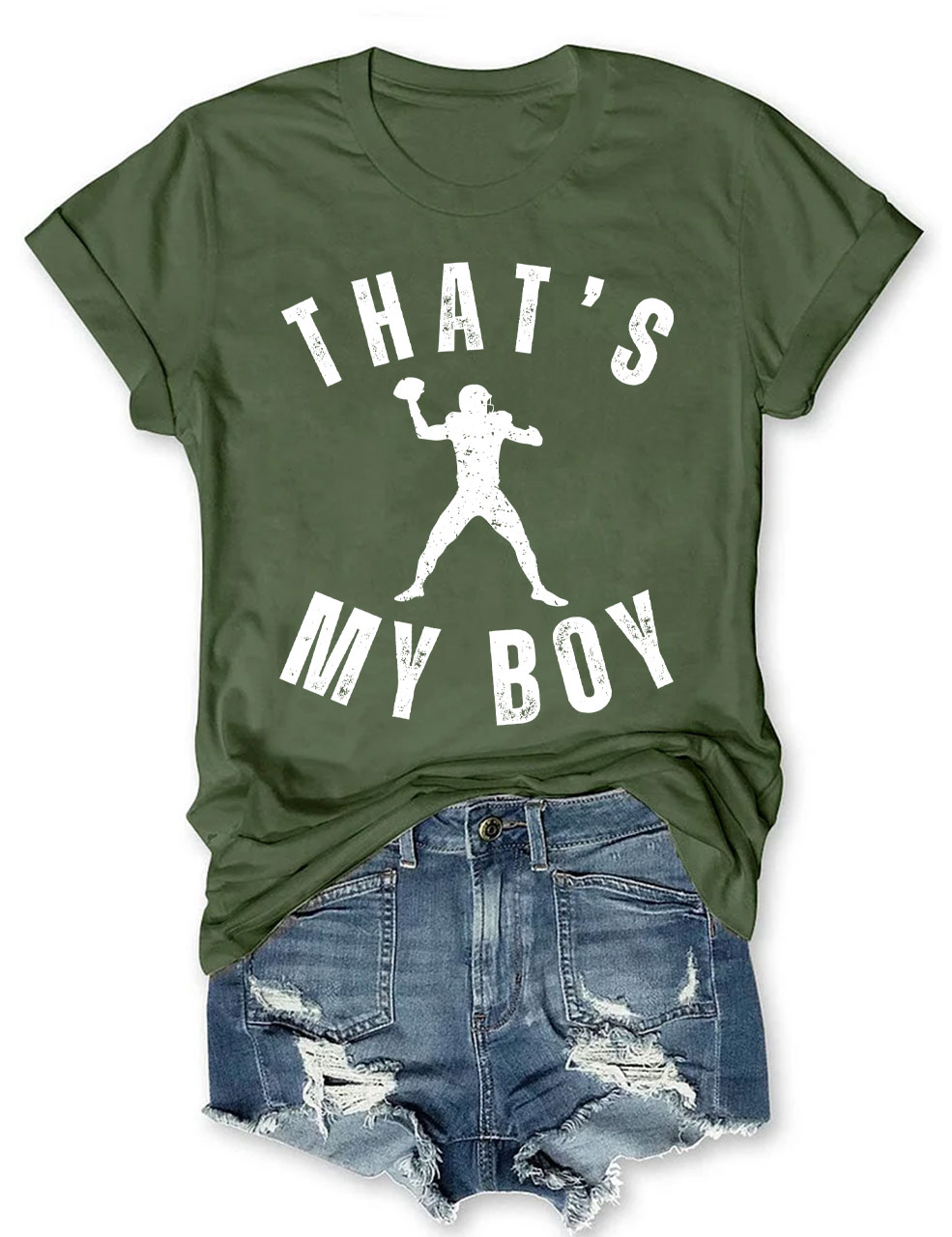 Custom That's My Boy Football Mom T-shirt