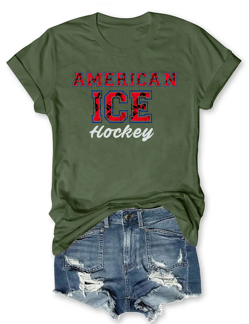 American Ice Hockey Custom T-shirt