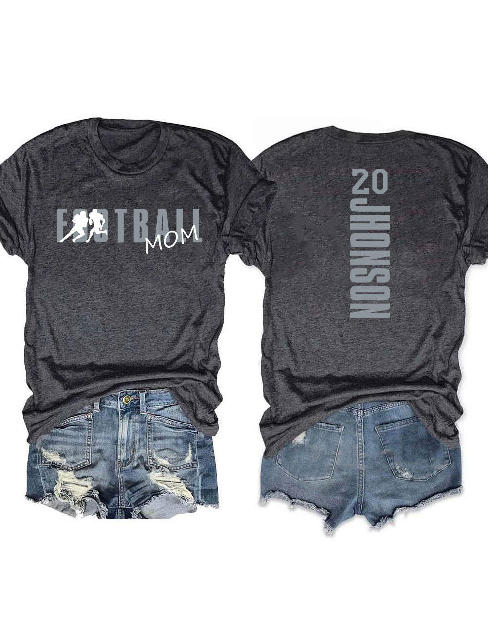 Custom Football Mom T-shirt