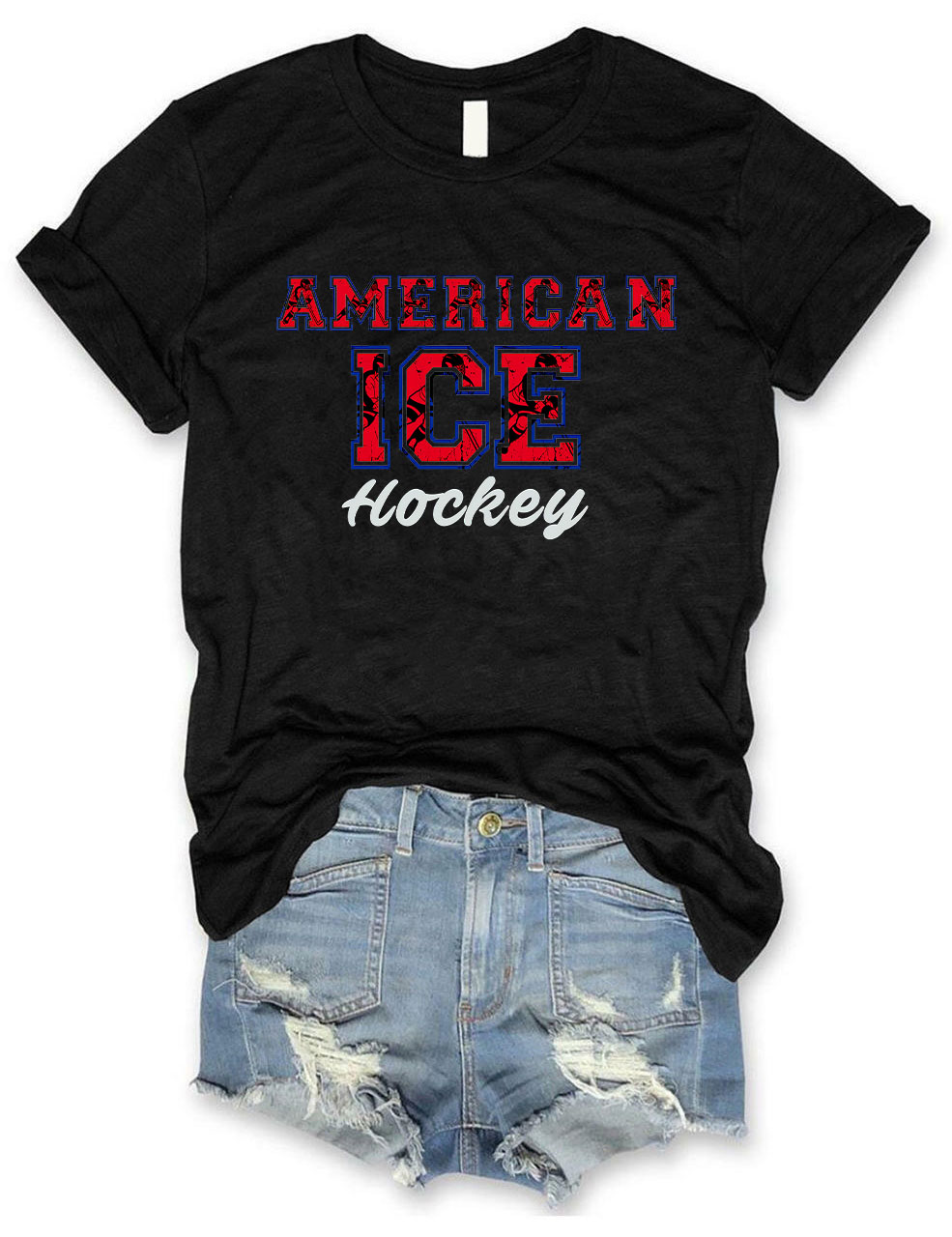 American Ice Hockey Custom T-shirt