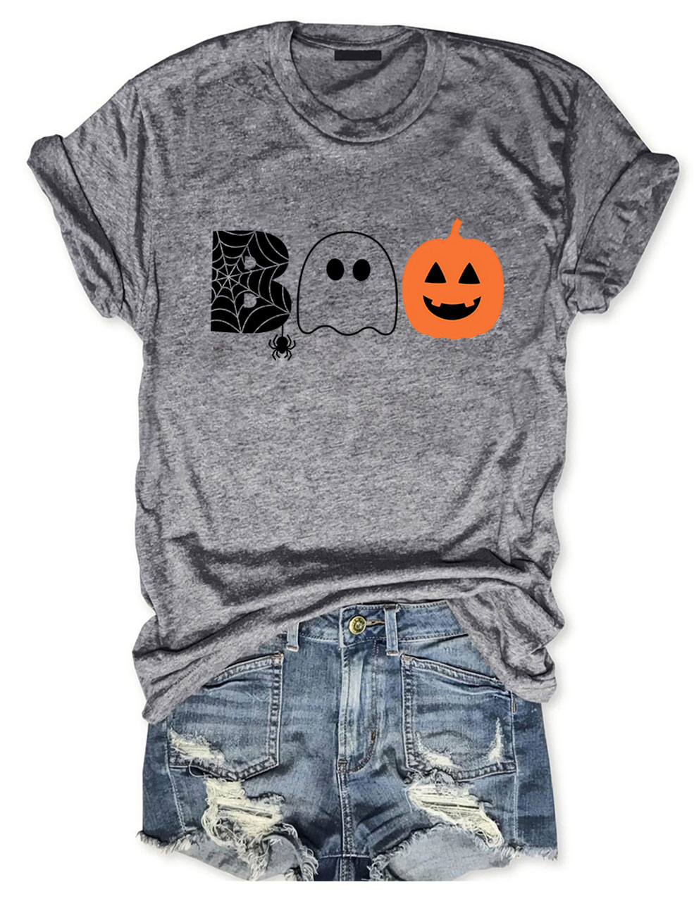 Boo Halloween Ghost Basketball T-shirt