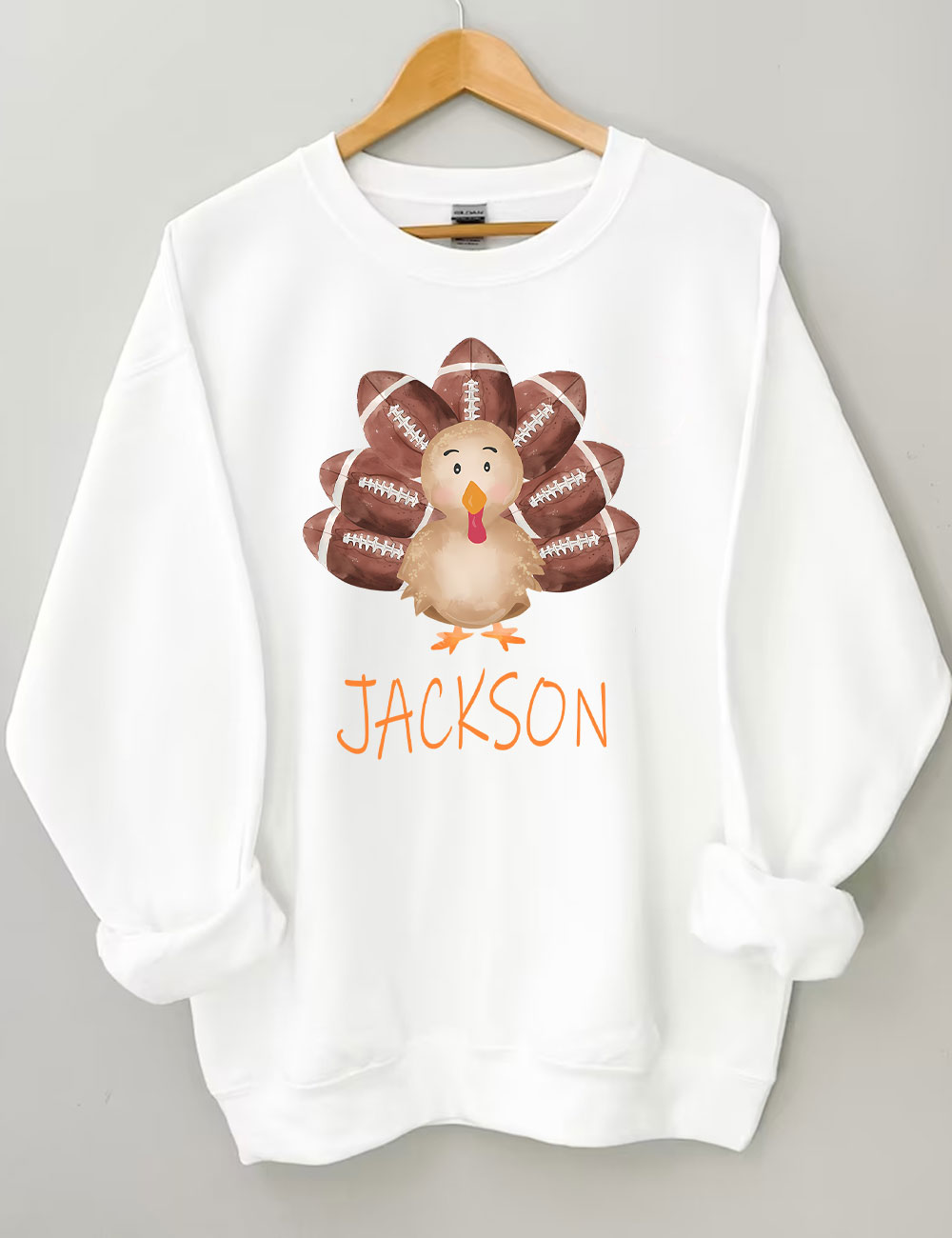 Football Custom Name Turkey Sweatshirt