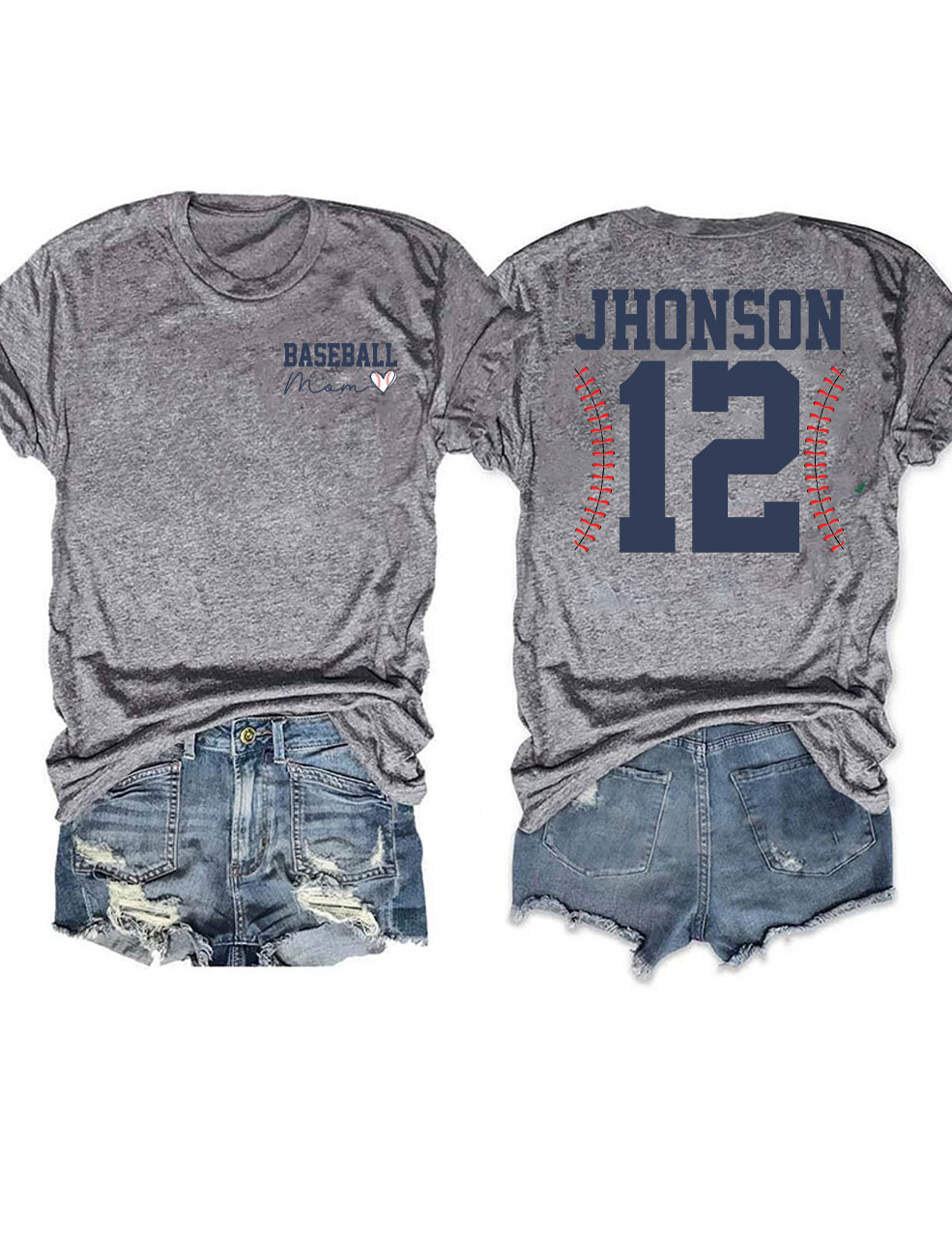 Custom Baseball Mom T-Shirt