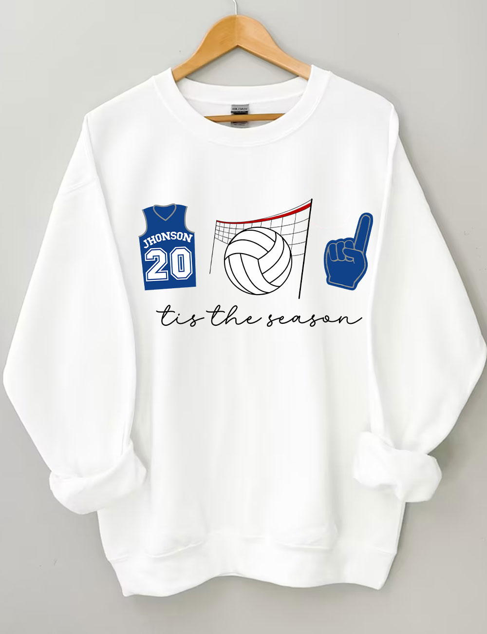 Tis The Season Custom Volleyball Sweatshirt
