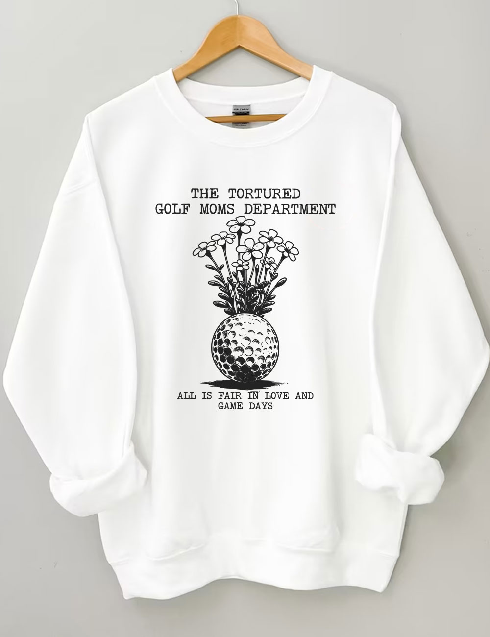 Tortured Golf Moms Department Sweatshirt