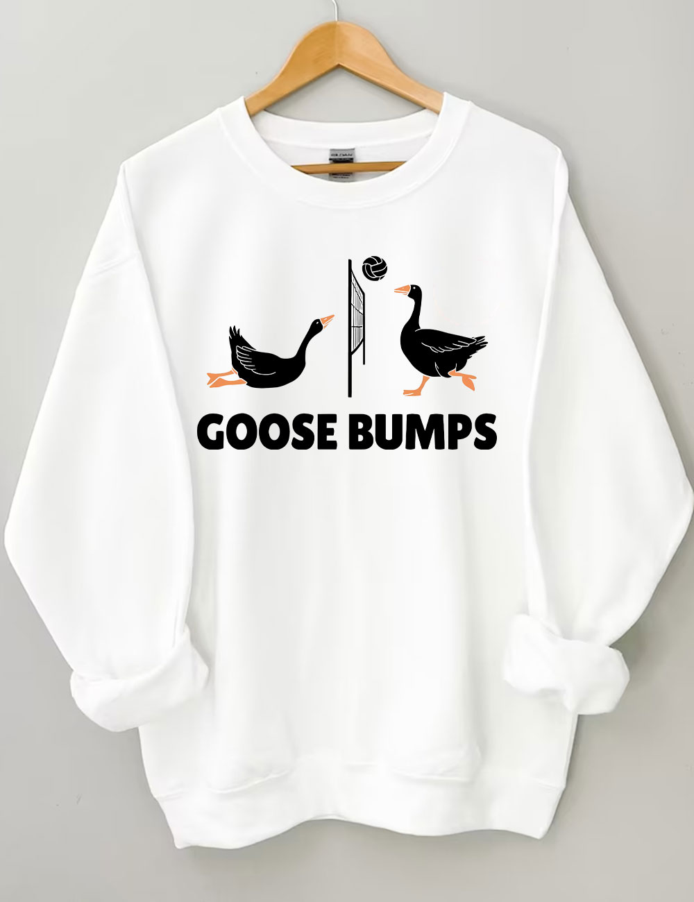 Goose Bumps Funny Volleyball Sweatshirt