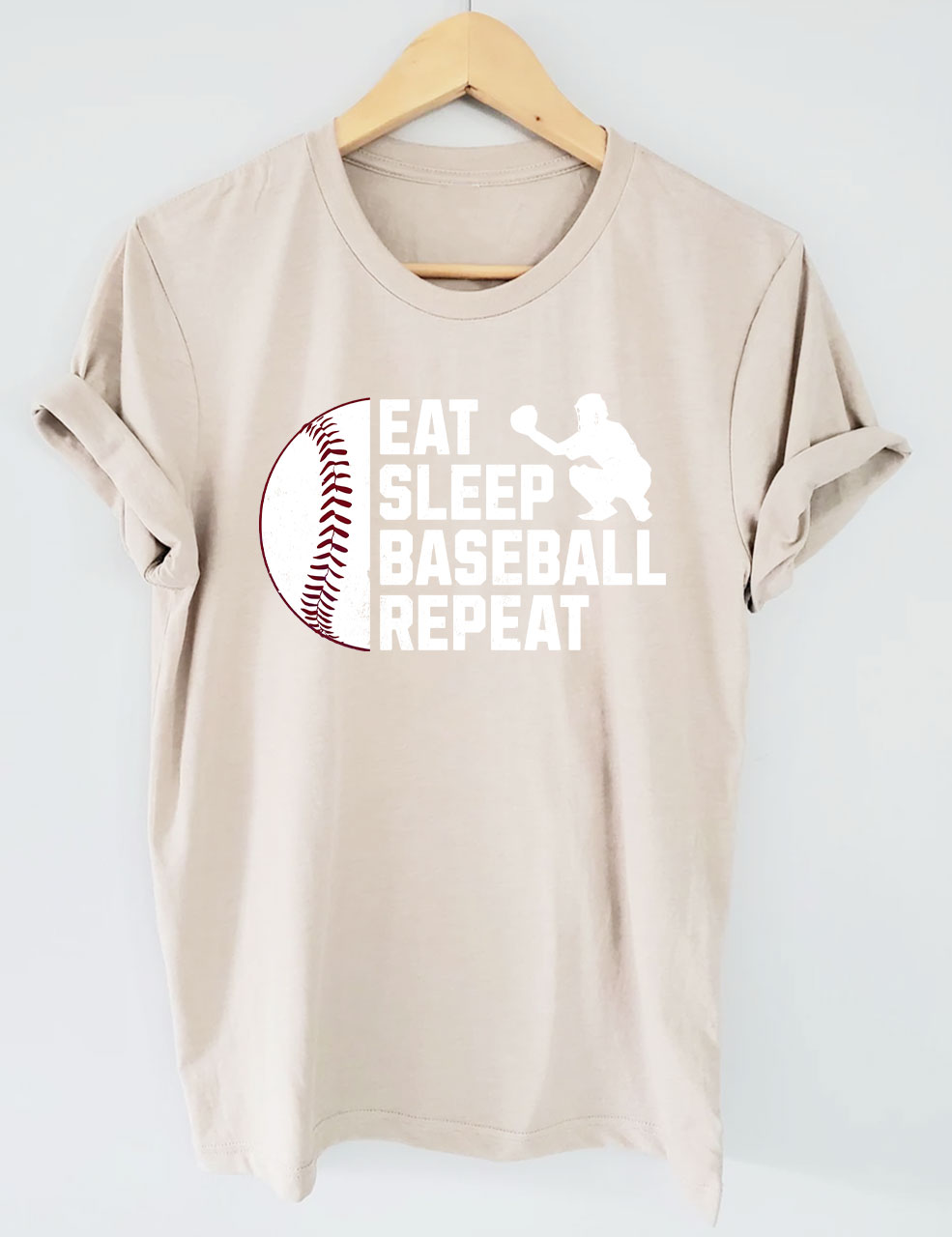 Eat Sleep Baseball Repeat T-shirt