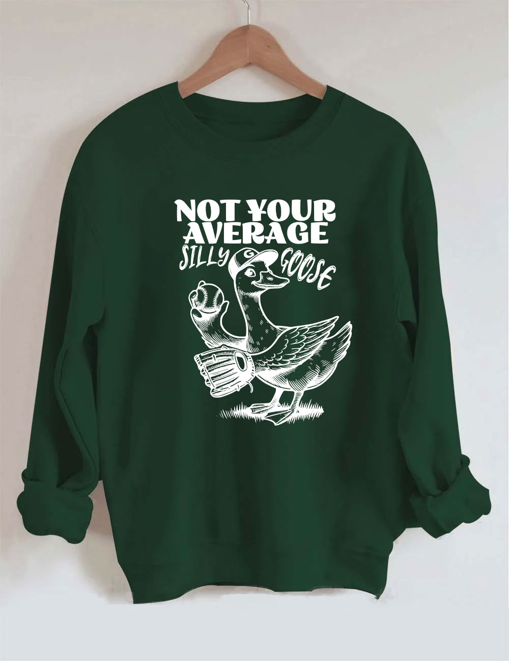 Not Your Average Silly Goose Funny Tennis Sweatshirt
