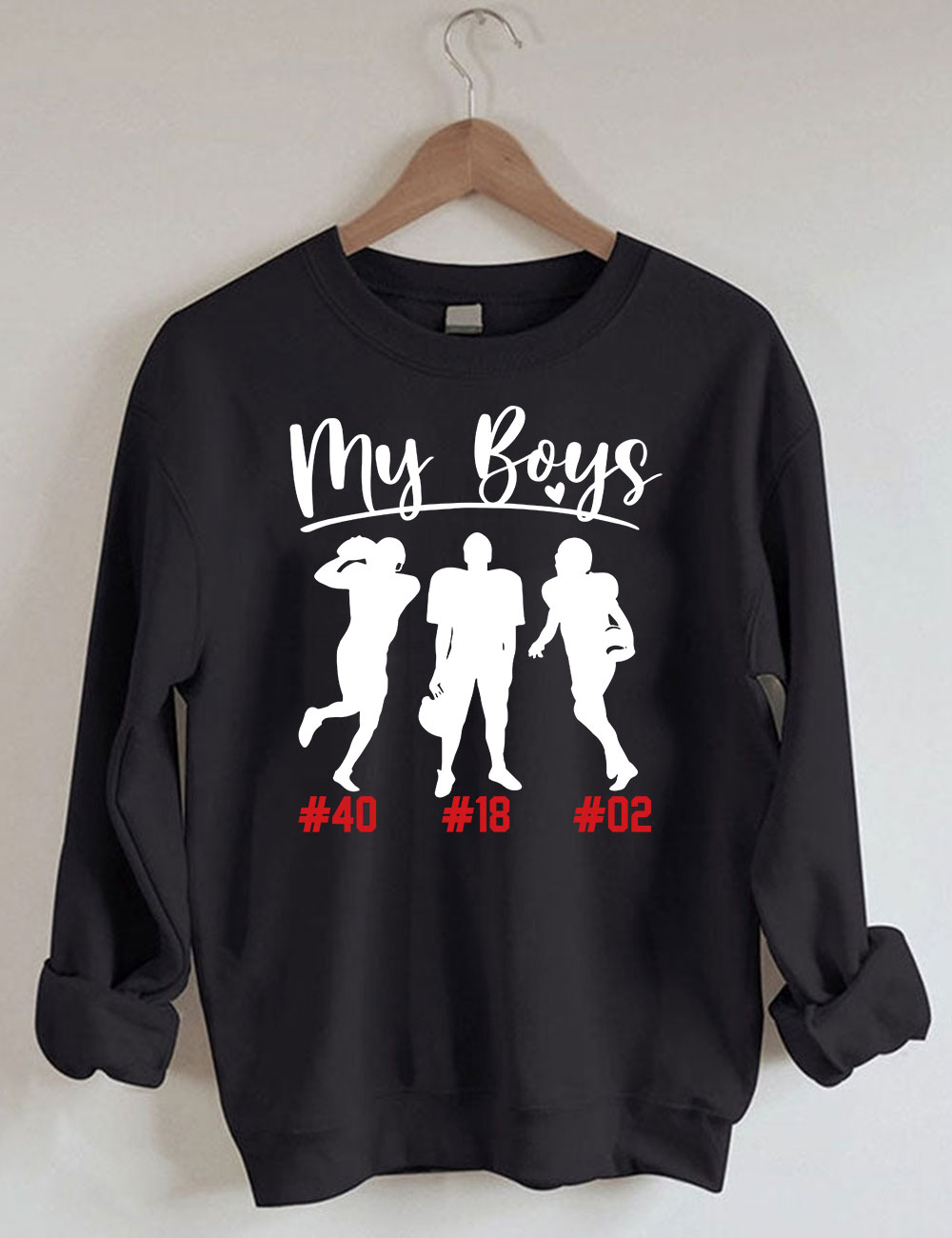 My Boys Custom Football Sweatshirt