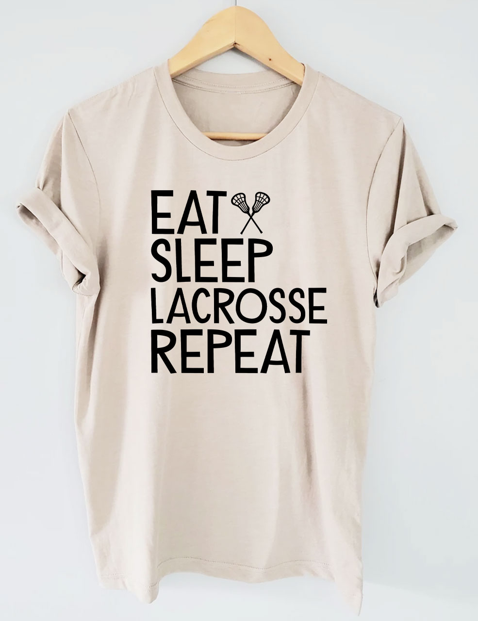 Eat Sleep Lacrosse Repeat Funny T-shirt