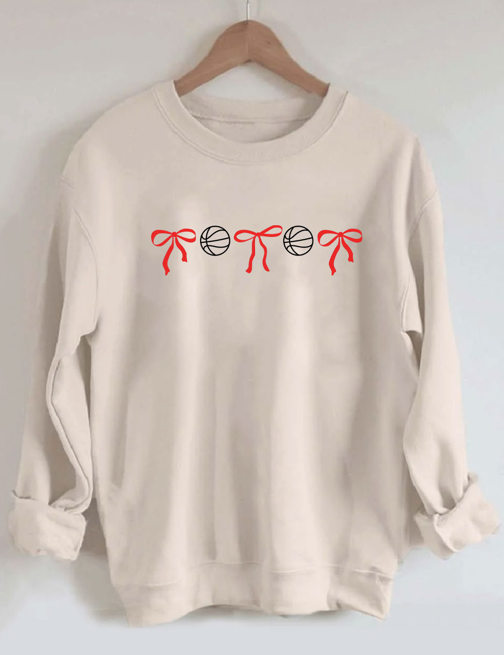 Basketball Bow Sweatshirt