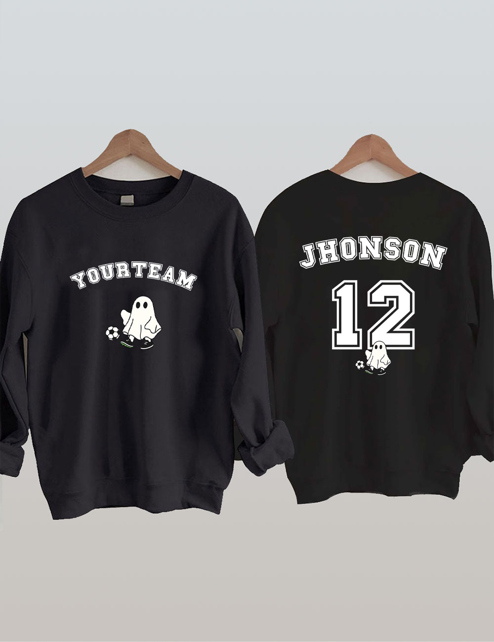 Custom Ghost Soccer Funny Sweatshirt