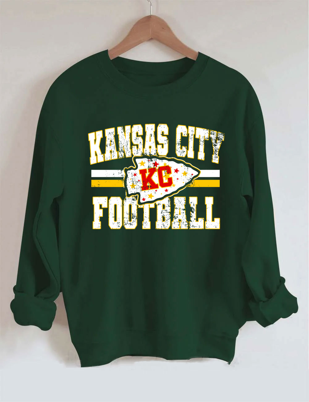 KC Chiefs Arrowhead Football Sweatshirt