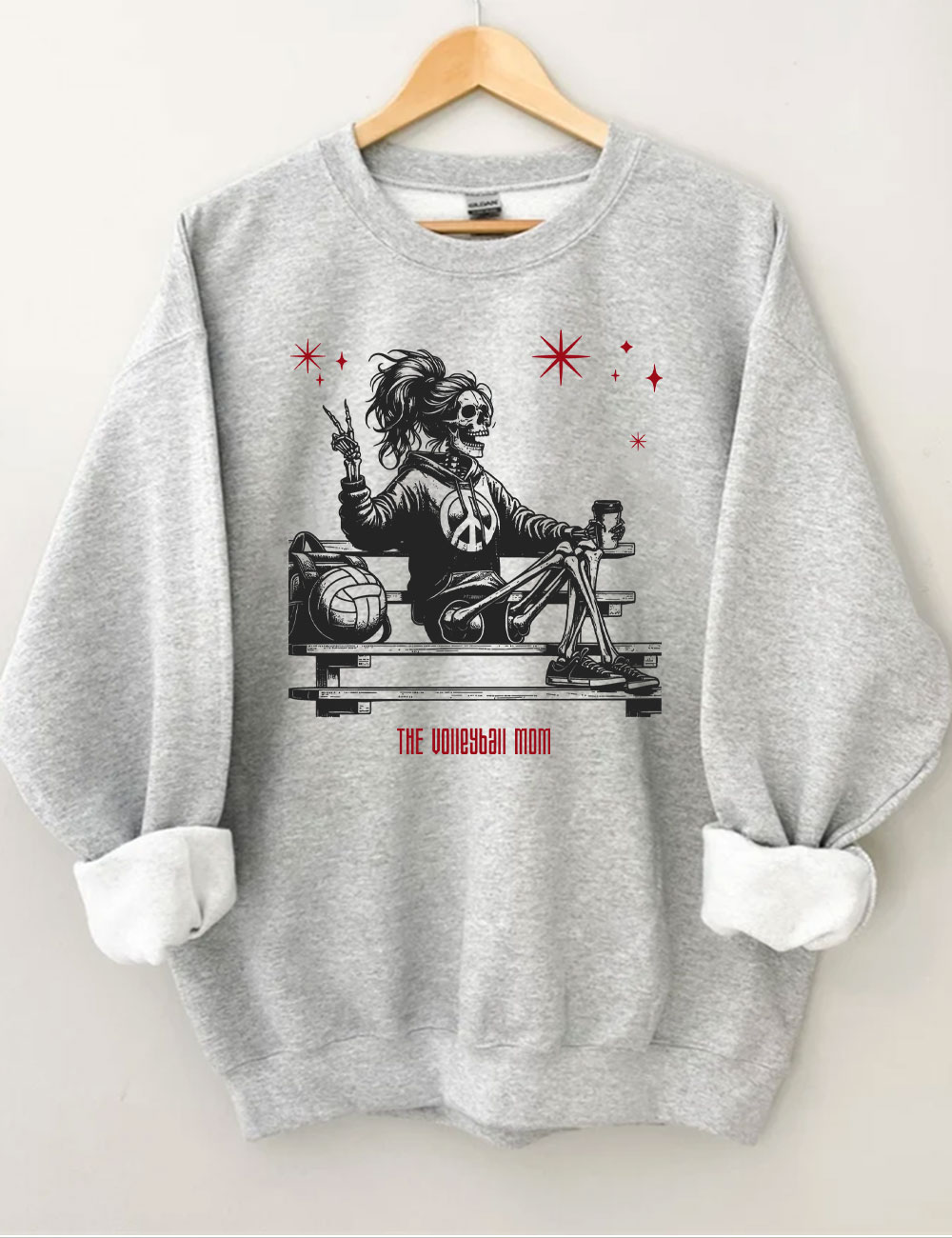 Halloween Volleyball Mama Sweatshirt