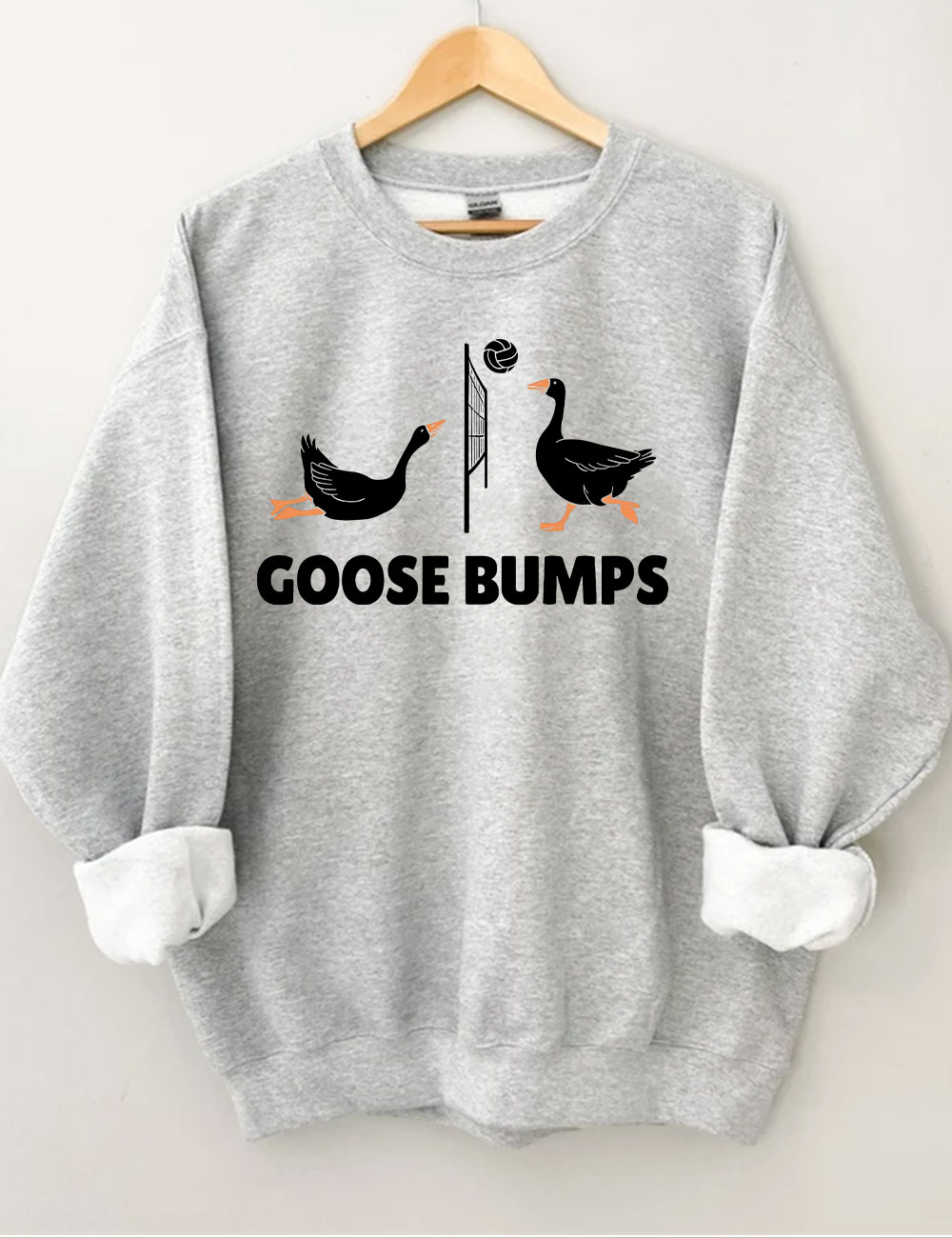 Goose Bumps Funny Volleyball Sweatshirt