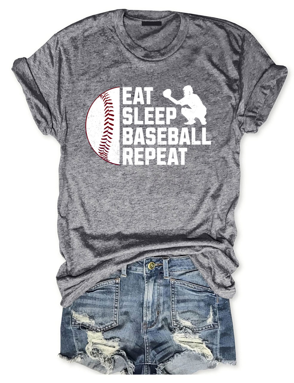 Eat Sleep Baseball Repeat T-shirt