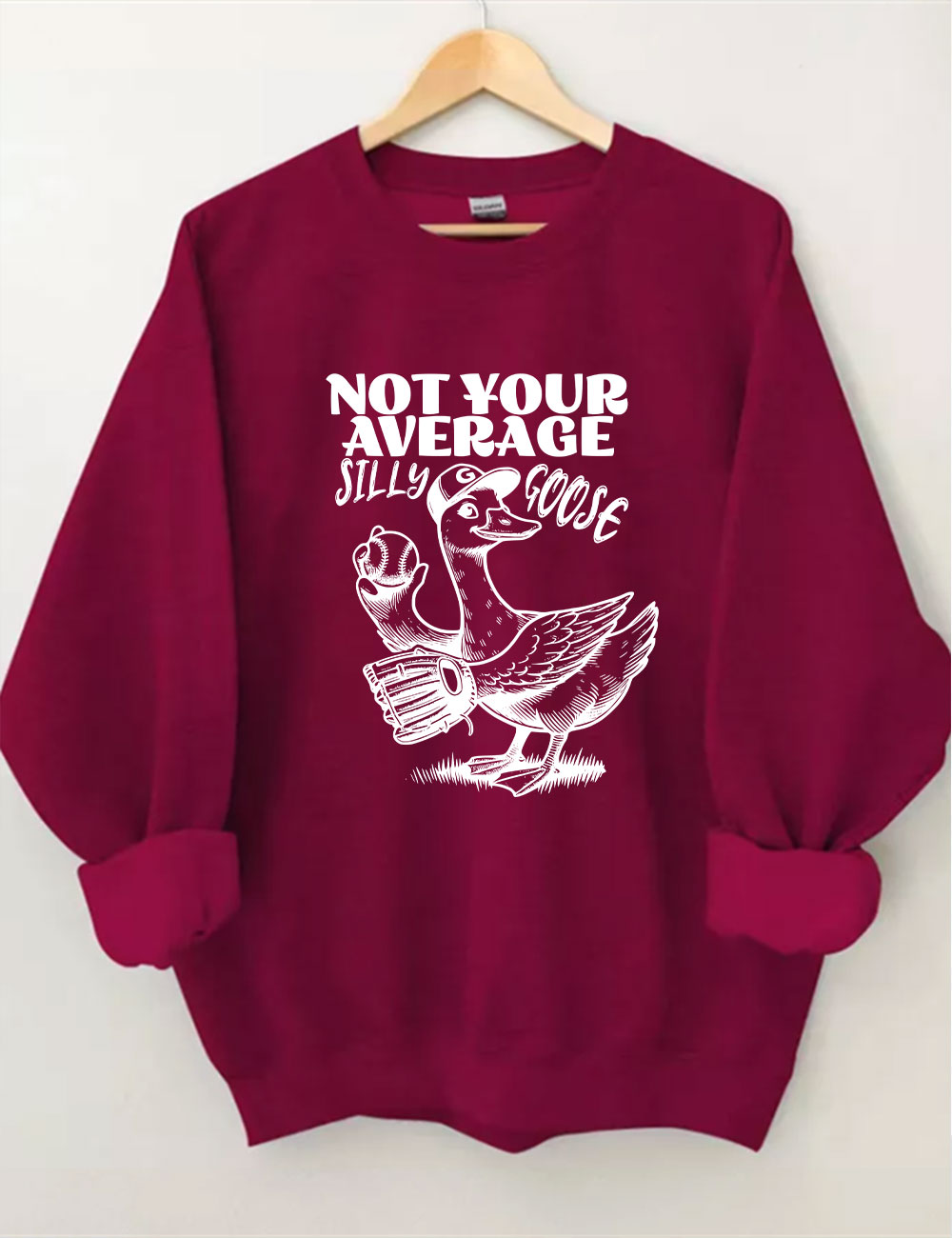 Not Your Average Silly Goose Funny Tennis Sweatshirt