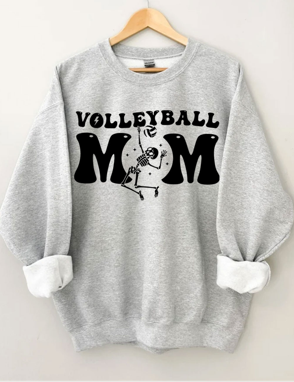 Volleyball Skeleton Mom Sweatshirt