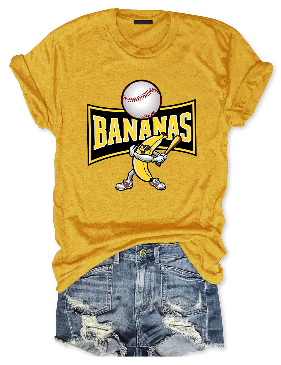 Let's Go Bananas Funny Baseball T-Shirt