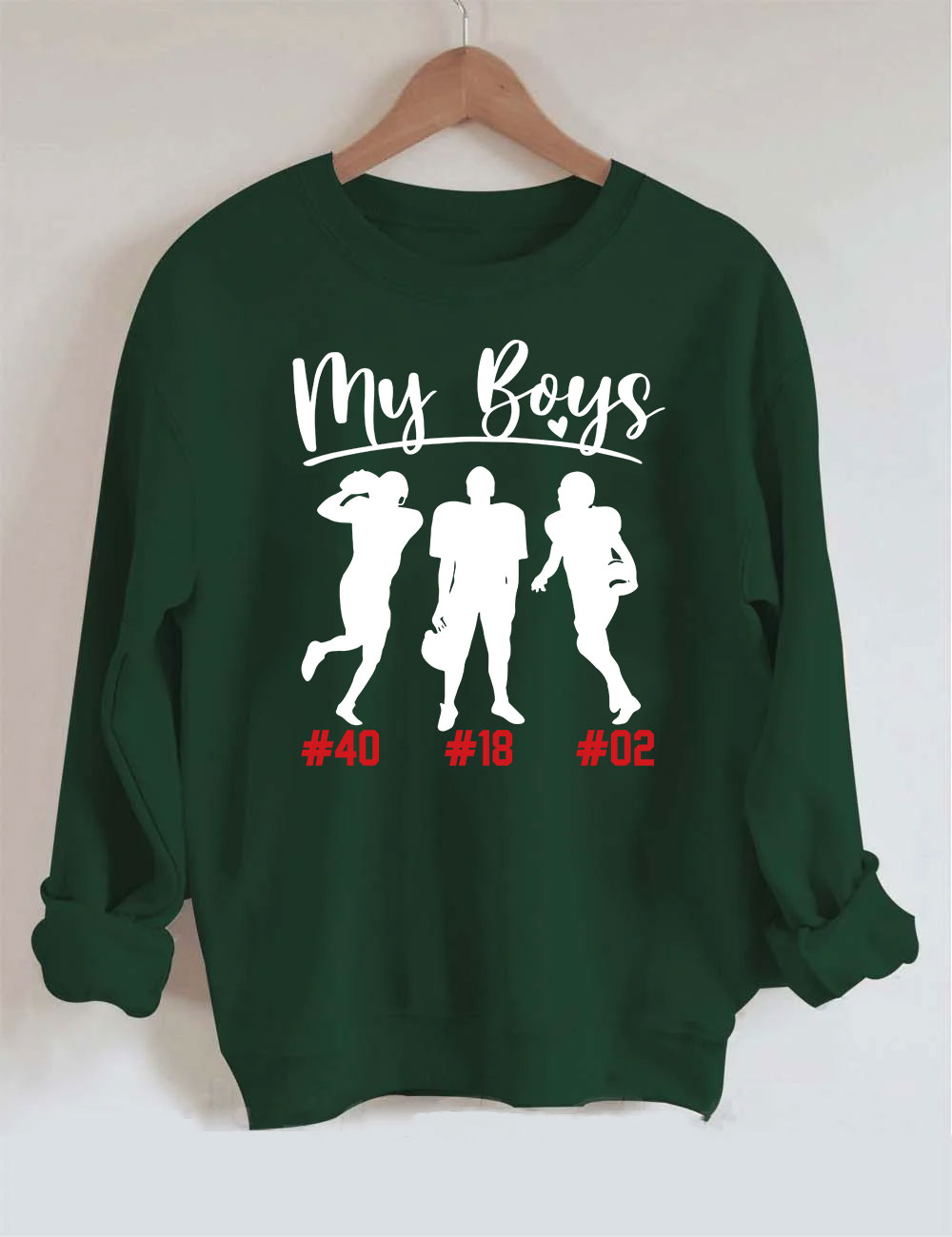 My Boys Custom Football Sweatshirt